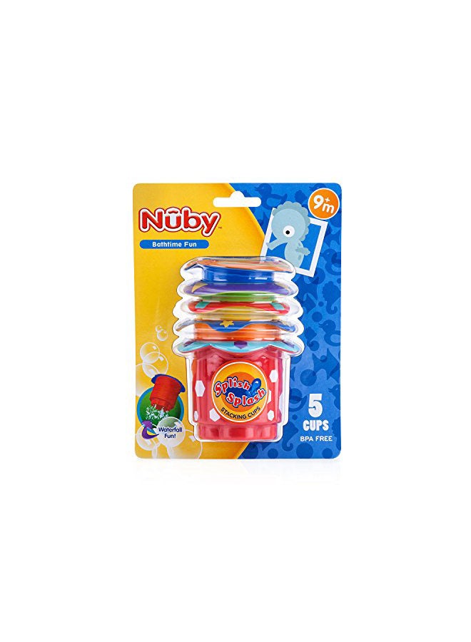 5-Piece Bath Time Fun Splish Splash Cups 93061CS3-24