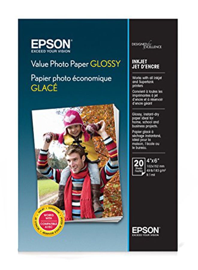 20-Piece Photo Paper