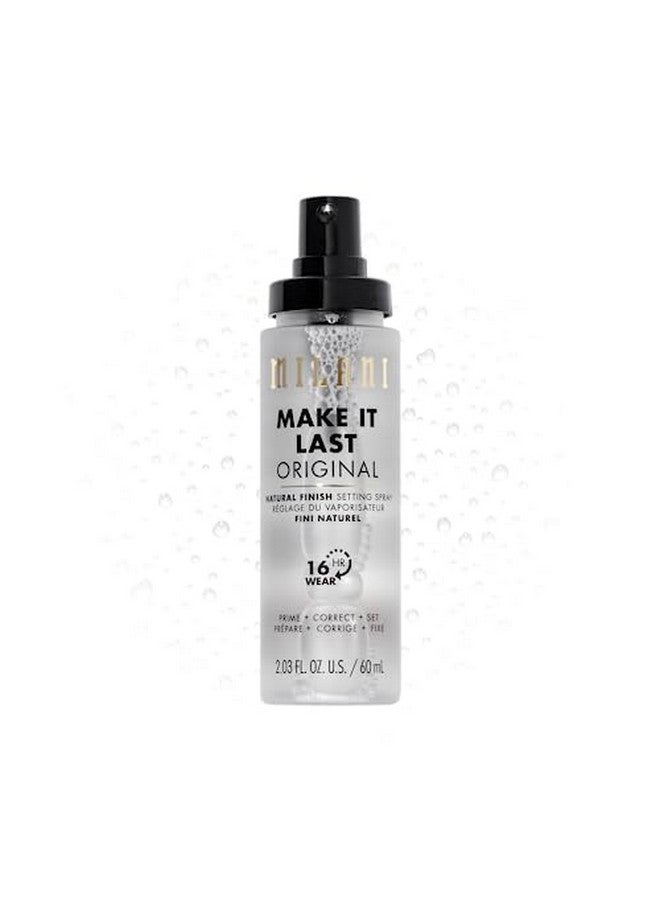 Make It Last Original Natural Finish Setting Spray 3In1 Setting Spray And Primer Prime + Correct + Set Makeup Finishing Spray And Primer Long Lasting Makeup Primer And Spray (2.03 Fl. Oz.)