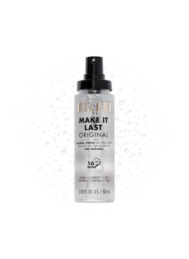 Make It Last Original Natural Finish Setting Spray 3 In 1 Setting Spray And Primerprime + Correct + Set Makeup Finishing Spray And Primer Long Lasting Makeup Primer And Spray (2.03 Fl. Oz.)