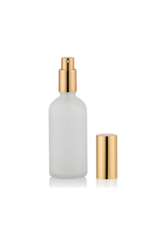 Frosted Glass Spray Bottle 4 Pcs Fine Mist Atomizer Fragrance Perfume Empty Bottles Aromatherapy Cosmetic Containers With Gold Sprayer (50Ml1.7Oz)