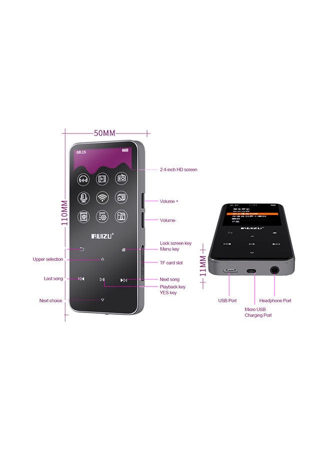 MP3/MP4 Digital Music Player V563 Black