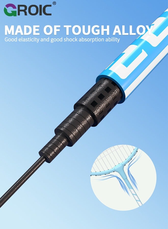 2 Pieces Badminton Set,Outdoor sports set,Badminton Set Including 1 Badminton Bag,2 Rackets,3 badminton balls,2 Replacement Grip Tapes