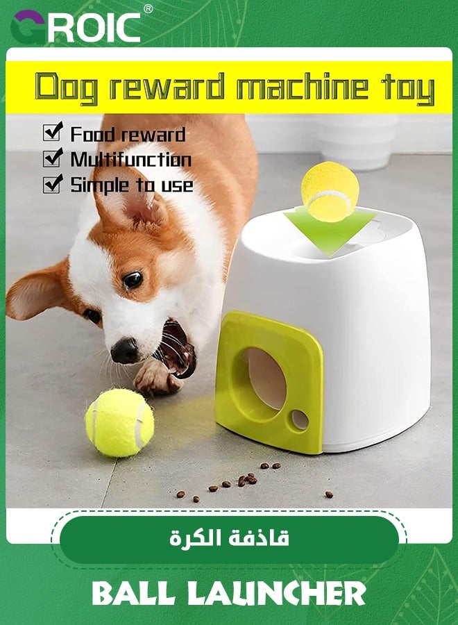 Automatic Ball Launcher for Dogs, Dog Automatic Ball Snack Reward Machine, Automatic Dog Ball Launcher, Tennis Ball Machinefor Big and Medium Dogs, Interactive Toys Dogs,Pet Supplies