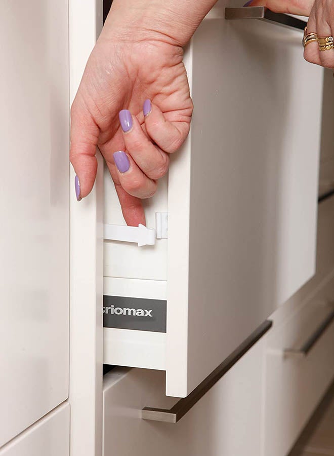 Drawer Catches, Pack of 3 - White