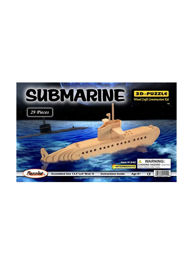 Submarine 3d Puzzle 1242
