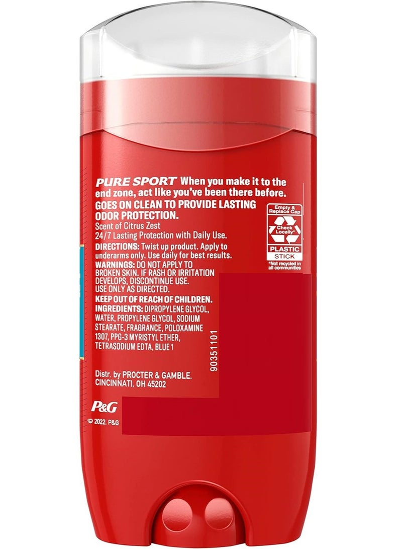 Pure Sport Scent Of Citrus Zest Deodorant 85 G