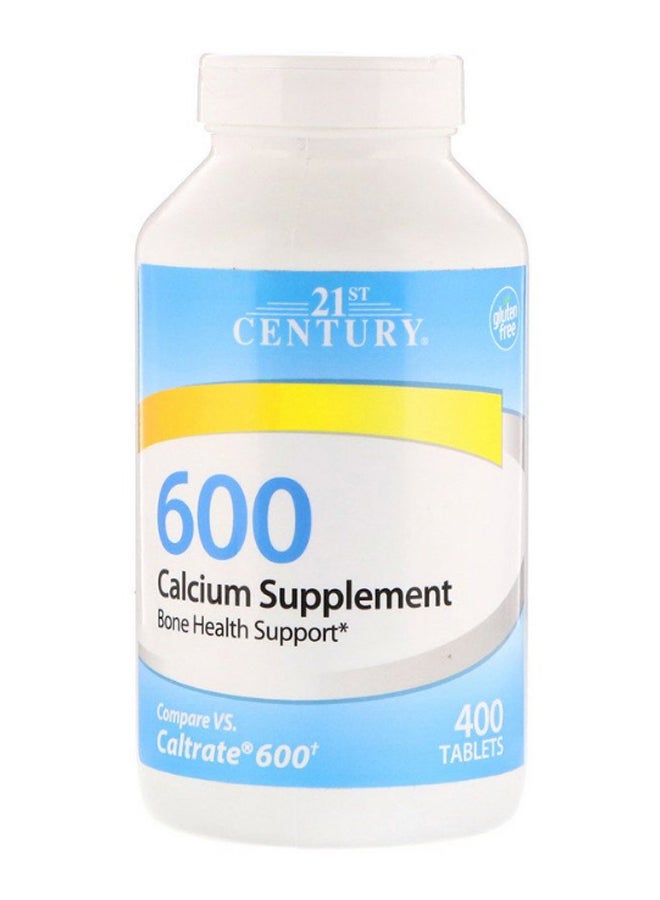 Calcium Supplement 600 Bone Support - 400 Tablets