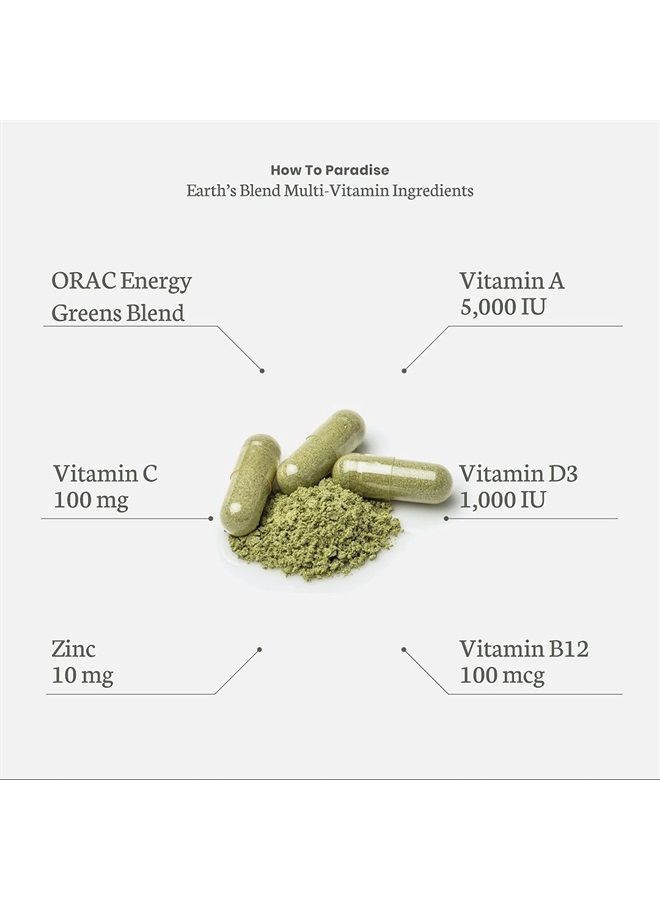 ORAC Energy Greens Capsules, Keto, Paleo and Vegan Friendly, Gluten Free, Non-GMO, 120 Vegetarian Capsules