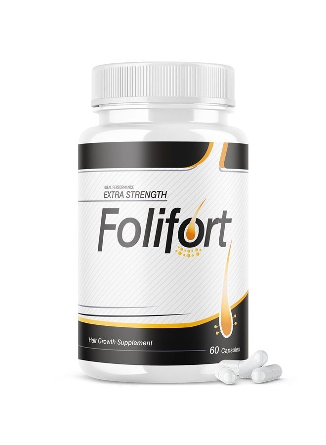 Folifort Hair Growth Pills Felfort Extra Strength Vitamins Reviews Suppliment (60 Capsules)