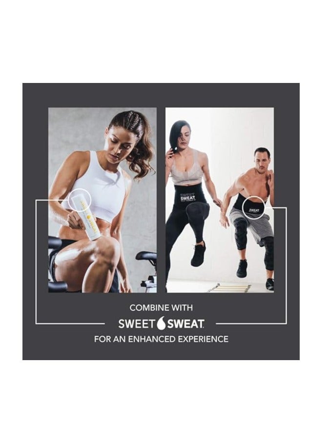 Sweet Sweat Waist Trimmer 'Xtra Coverage' Belt Black/White Small