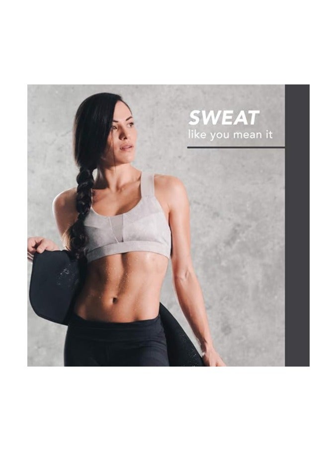 Sweet Sweat Waist Trimmer 'Xtra Coverage' Belt Black/White Small