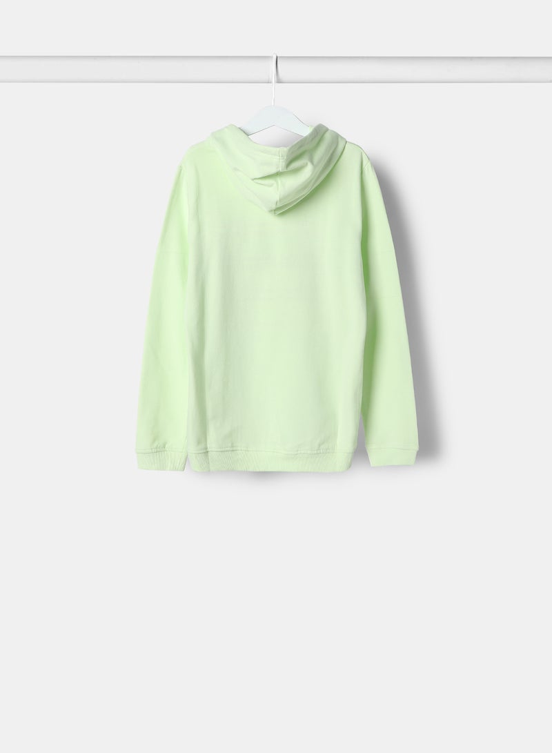 Girls Hoodie Green