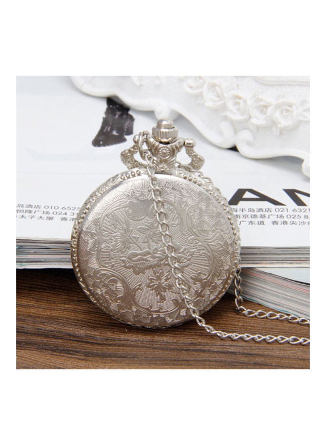 women Vintage Steam Train Antique Chain Quartz Locomotive Pendant Pocket Watch Gift