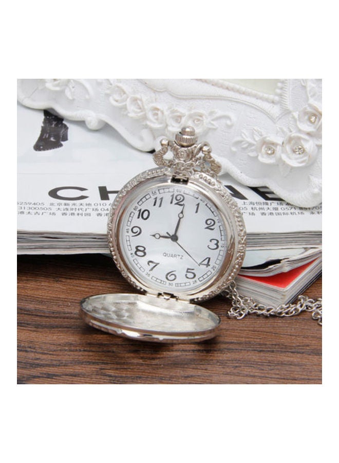 women Vintage Steam Train Antique Chain Quartz Locomotive Pendant Pocket Watch Gift