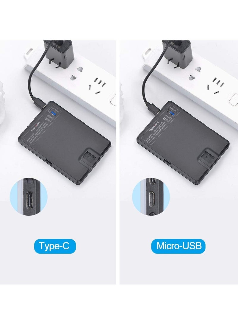 High-power 60-LED Rechargeable Selfie Light with Front & Back Clips, 3 Light Modes and 10 Brightness Levels, Ideal for Makeup, Selfies, Vlogs, Video Conferences on Smartphones, Tablets, Laptops