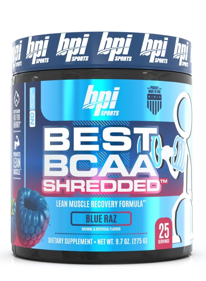 Best Bcaa Shredded,Blue Raz,25serv