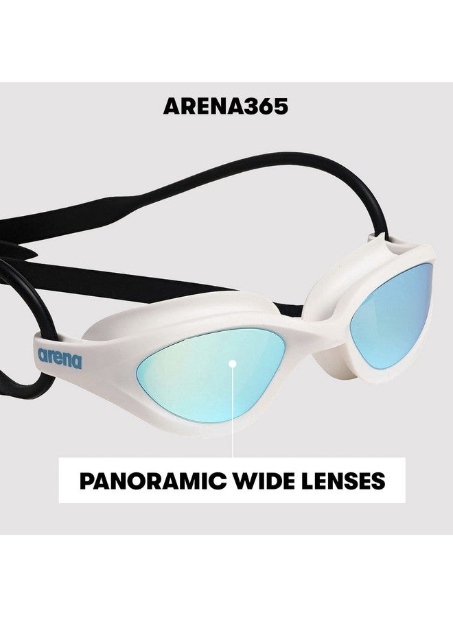 365 Swimming Goggles Anti Fog Lenses Goggles For Swimming With Wide Lenses Uv Protection Self Adjusting Nose Bridge