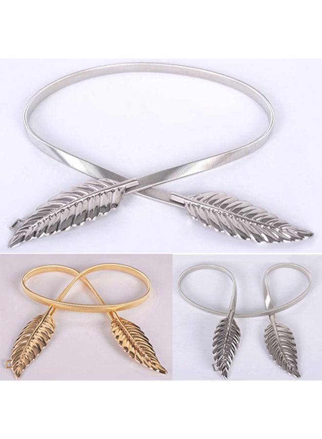 Leaf Design Vintage Style Belt Golden