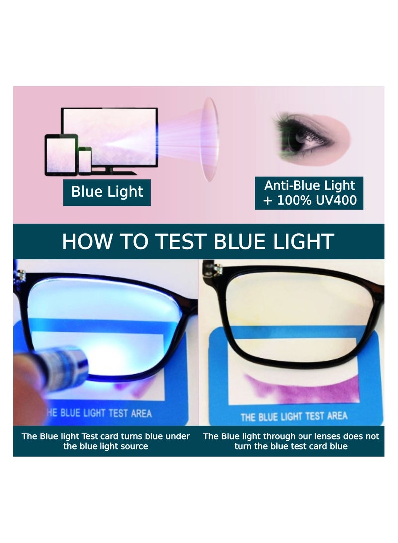 Blue Light Blocking Optical Eyeglasses - Stylish Oversized Frames, Clear Lens, Polarized. Top-rated Bluelight Protection for Reading, Work, & Screen Time. Vintage-Inspired, Lightweight Design.