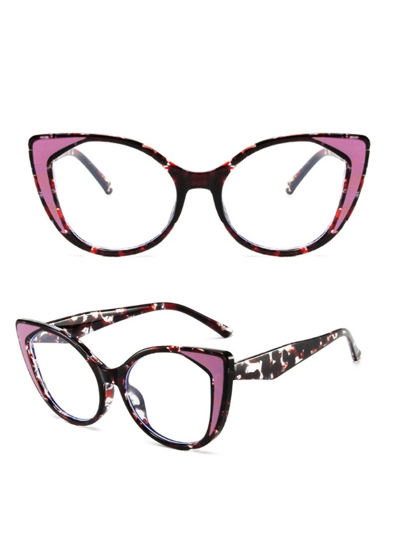 Blue Light Blocking Optical Eyeglasses - Stylish Oversized Frames, Clear Lens, Polarized. Top-rated Bluelight Protection for Reading, Work, & Screen Time. Vintage-Inspired, Lightweight Design.