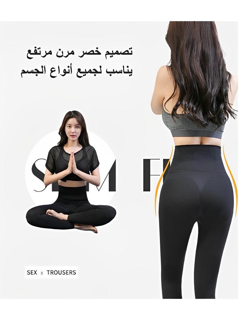 Women's Yoga Pants High Waist Yoga Leggings with Tummy Control & Breathable Fabric Workout Leggings for Spinning Bike Aerobics Jogging