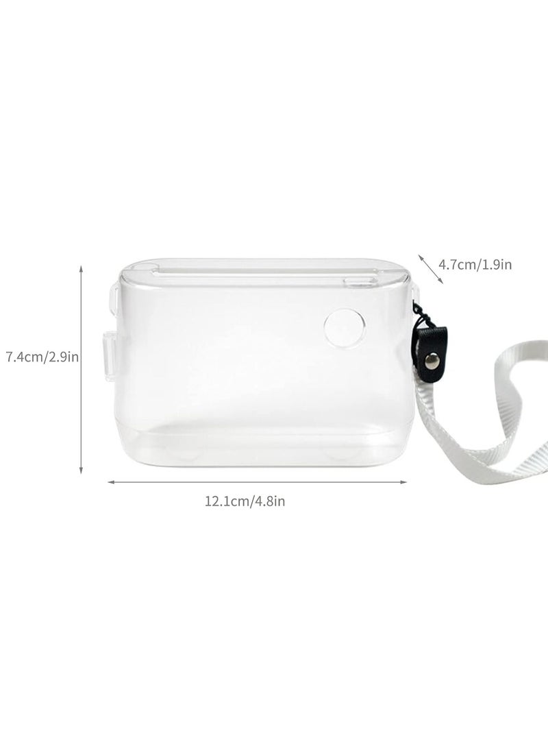 PeriPage Transparent Protective Case Cover with Portable Hand Rope for A9/A9s/A9 Pro/Q9s Mini Pocket BT Thermal Printer Label Maker