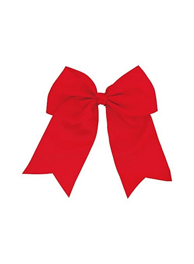 Red Jumbo Bow Clip With Tails