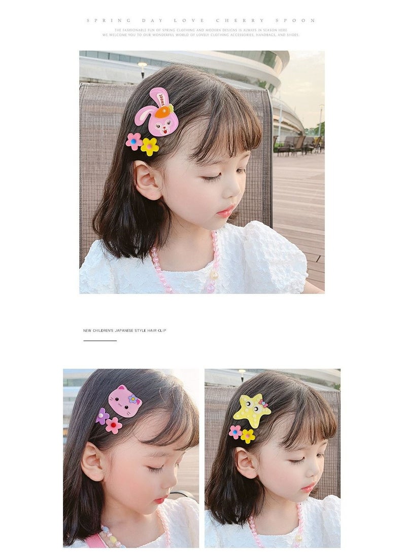 159 pcs Little Girls Hair Accessories Set with gift box, Hair Bands, Hair Ties, Hair Clips, Hair Elastic Bands, colourful flower and fruit hairpin set, girl cartoon animal cute hairpin