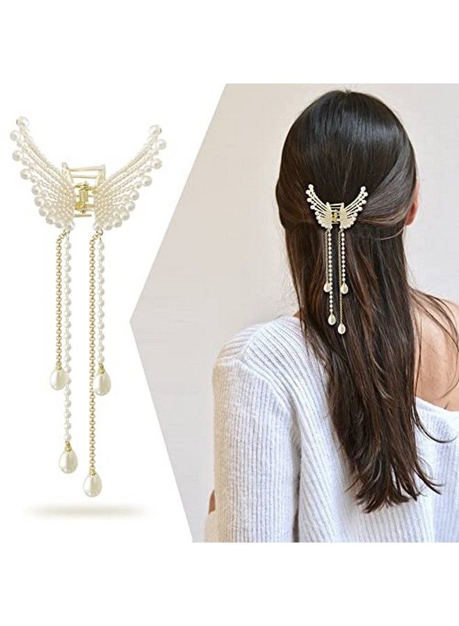 Pearl Hair Accessories 1 Pc Hair Clips For Women Stone Accessories For Girls Hair Accessories For Women Wedding Claw Clip Butterfly Hair Clip Hair Clutcher Metal Hair Clips Pearl Hair Clip