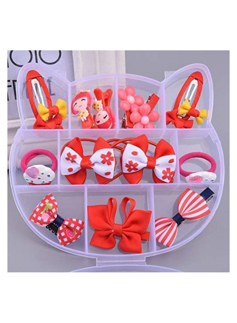 Mix Style Headwear Set Children Accessories Ribbon Bow With Full Covered Clips Hairpins For Girls Princess Crown Headdress