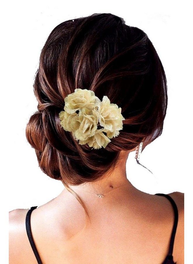 Artificial Hair Accessories Bridal Hair Pins For Wedding For Women And Girls2284 Bright Golden