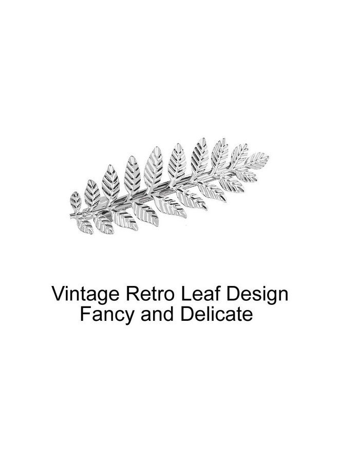 12 Pack Silver Vintage Retro Geometric Metal Pearl Crystal Rhinestone Branch Leaf Hair Clips Snap Barrettes Claw Clamps U Shaped Decorative Bobby Pin Alligator Hairclips Wedding Party Bridal Accessory