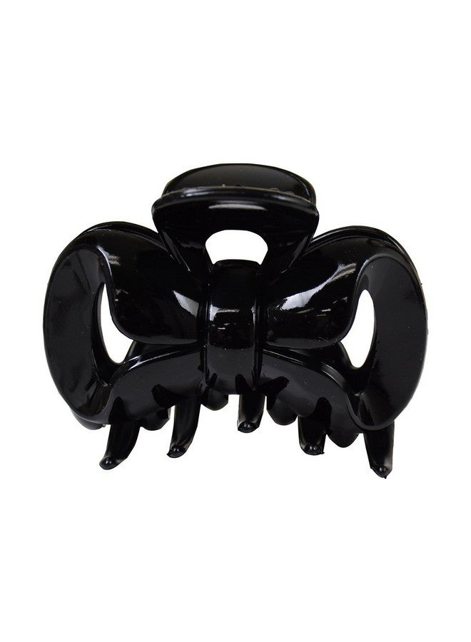 3.5 Inch Bow Jaw Clip Hair Claw For Women Black