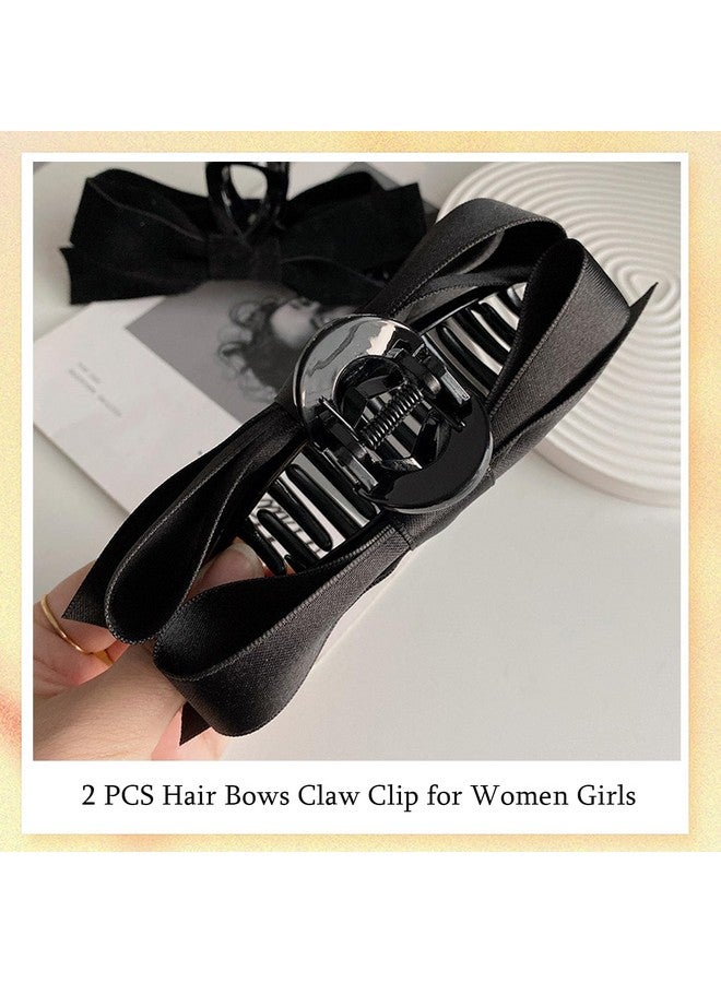 Hair Bows Claw Clip For Women Girlsbowknot Hair Clips For Women Thick Hair & Thin Hairbig Bows Hair Clipsnonslip Bows Claw Clips For Women Bow Clips For Womenbow Clips