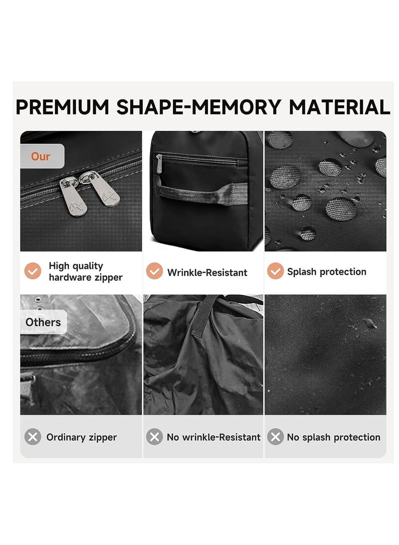 Women's Men's Gym Bag Waterproof Sports Duffel Bag with Wet Bag and Shoe Compartment Travel Duffel Bag Weekend Overnight Bag Hospital Bag Travel Bag Carry-On Bag Swim Bag Beach Bag  (Black)