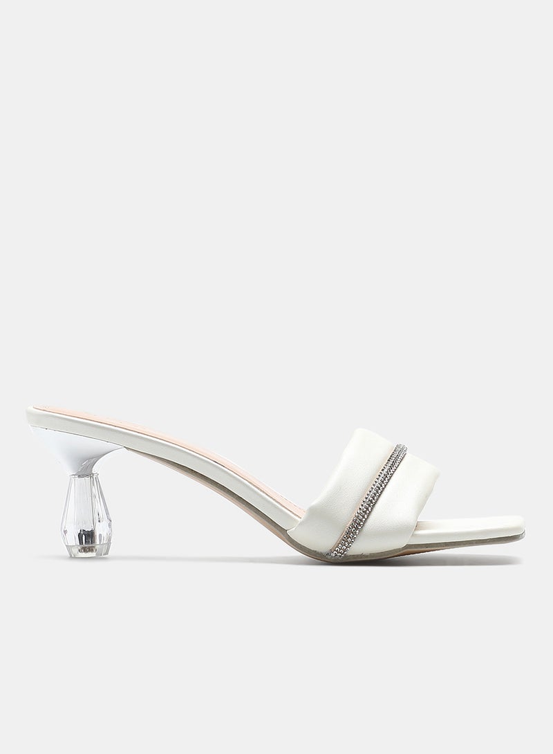 Slip-On Heeled Sandals Soft Sand