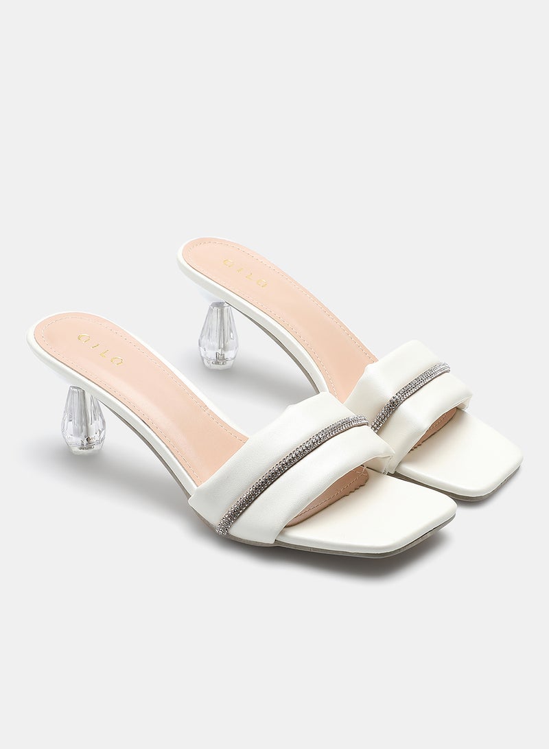 Slip-On Heeled Sandals Soft Sand