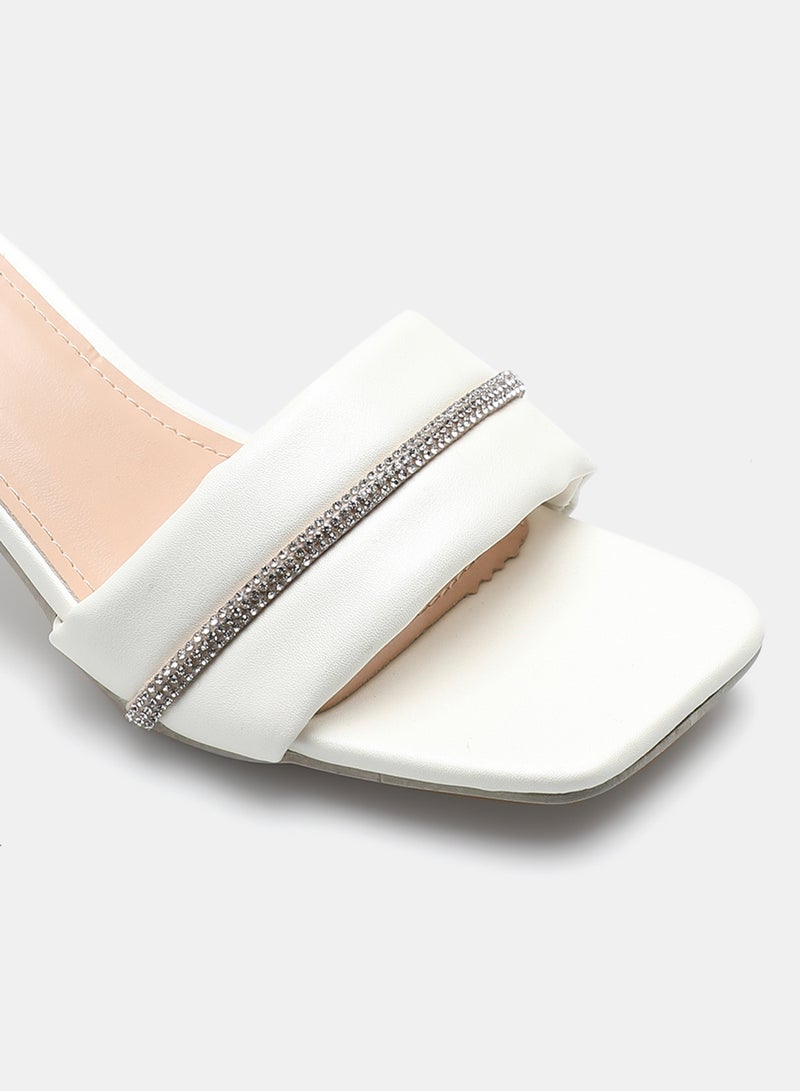 Slip-On Heeled Sandals Soft Sand