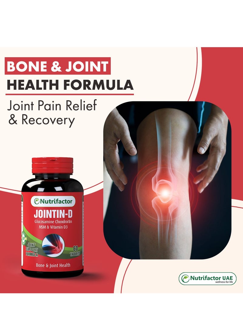 Jointin-D - Joint Support Formula for Joint Flexibility, Lubrication, and Mobility (60 Tablets)