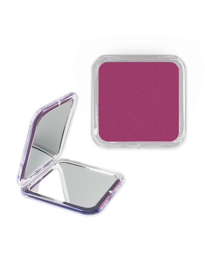 Magnifying Compact Travel Mirror -1x/10x Pocket Mini Small Purses Mirror  (Purple)