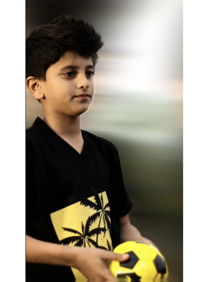Kids Boys Premium Black Top and Shorts Sportswear Mesh Activewear Outfit Set