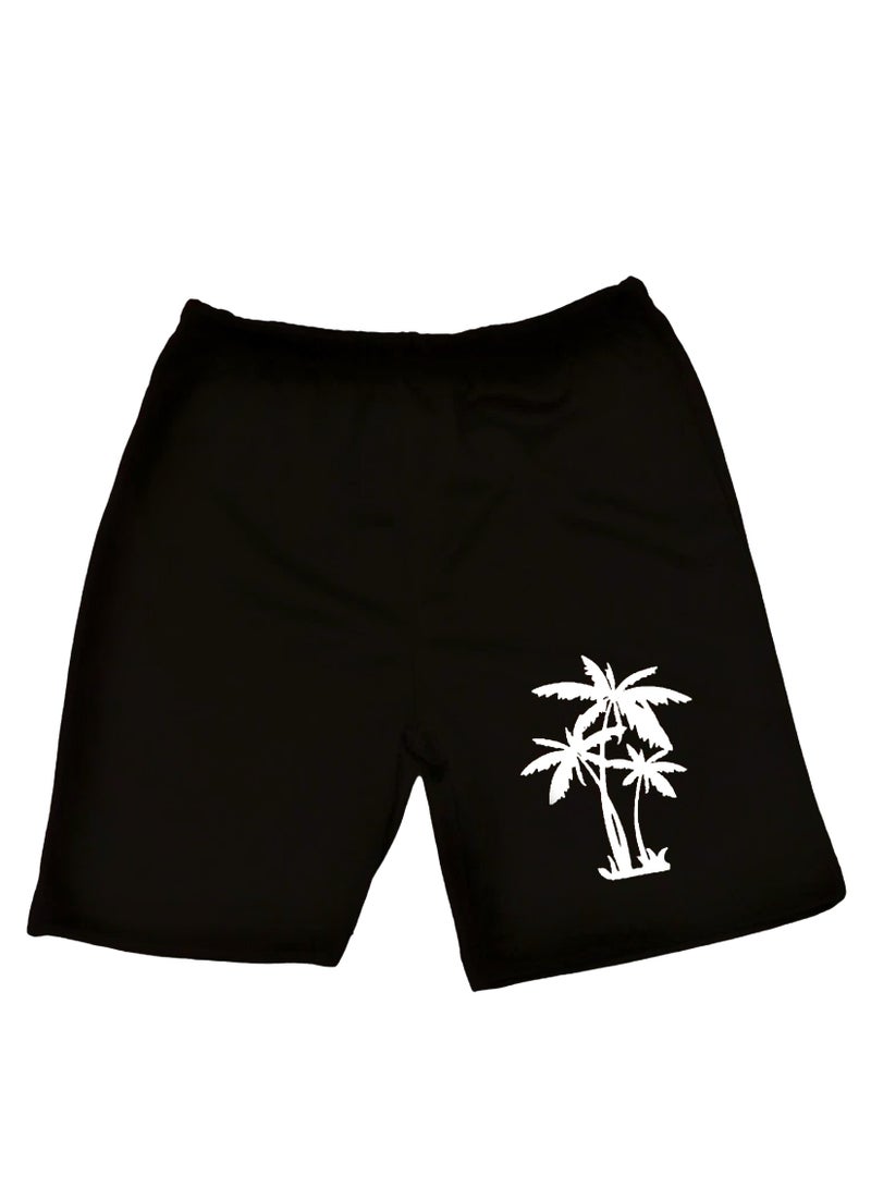 Kids Boys Premium Black Top and Shorts Sportswear Mesh Activewear Outfit Set