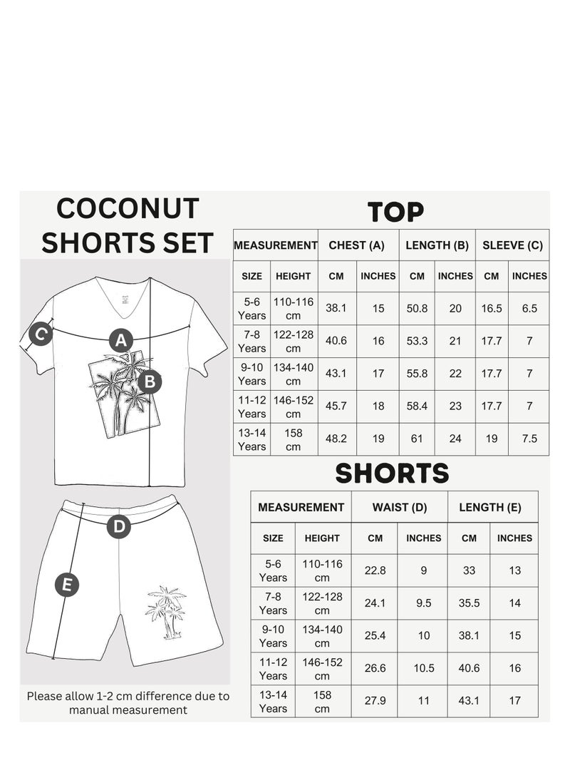 Kids Boys Premium Black Top and Shorts Sportswear Mesh Activewear Outfit Set
