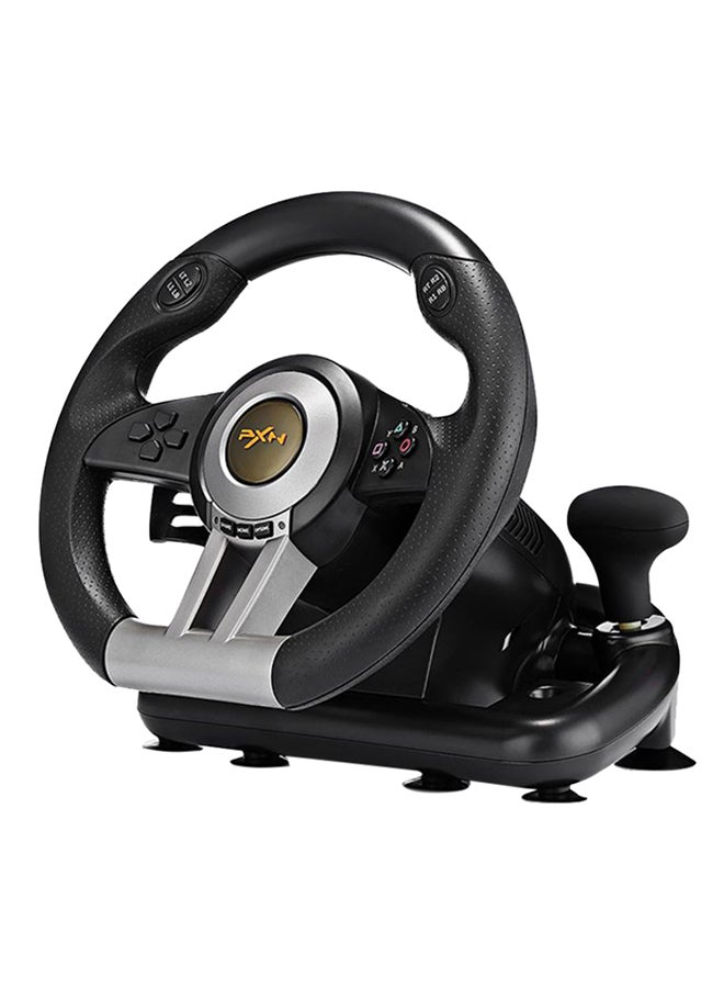 V3II Racing Game Steering Wheel With Brake Pedal