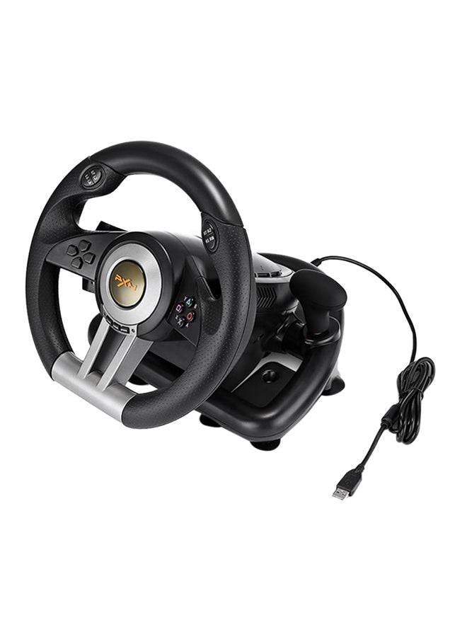 V3II Racing Game Steering Wheel With Brake Pedal