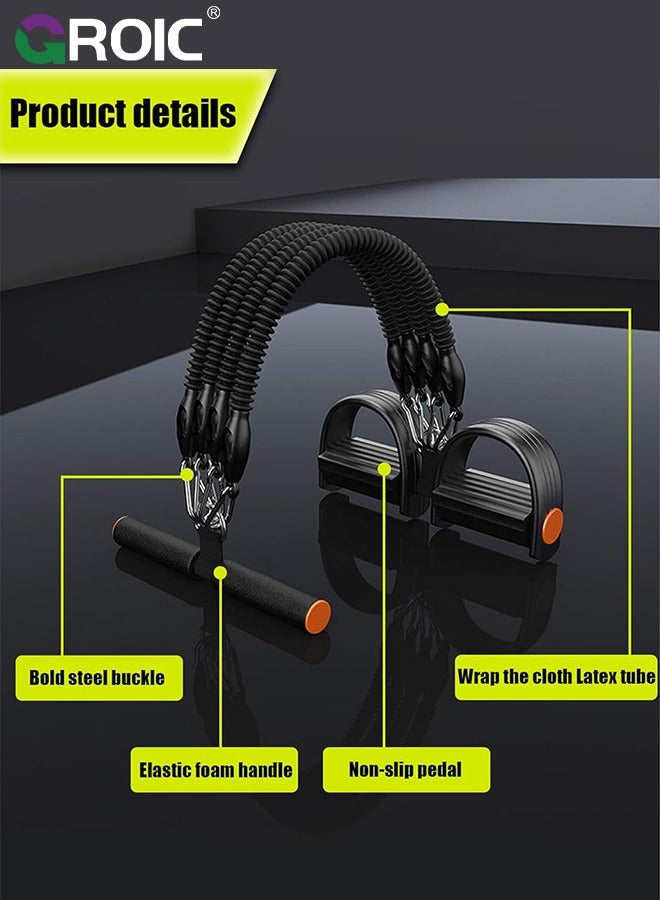 8-In-1 Set Pedal Resistance Band ,Exercise Bands with Handles, Elastic Sit up Pull Rope for Waist,Arm,Leg Training, Multi Function Rope Equipment for Home Fitness