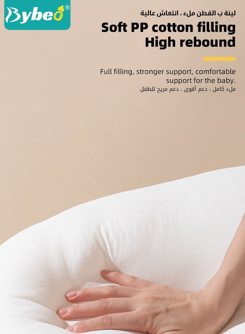 Baby Nursery Pillows, Soft Infant Exhaust Pillow, Newborn Soothing Doll for Toddlers Infants, Breathable Babies Sleeping Pillows, with Safe Material for Relief of Flatulence, in Big White Goose Shape