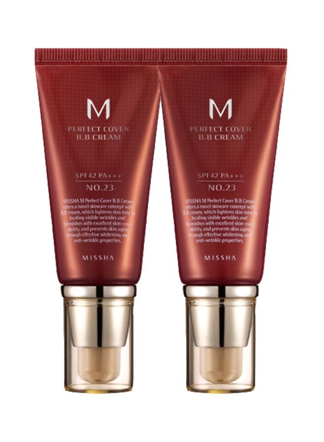 2-Piece M Perfect Cover Bb Cream Set 23 Natural Beige