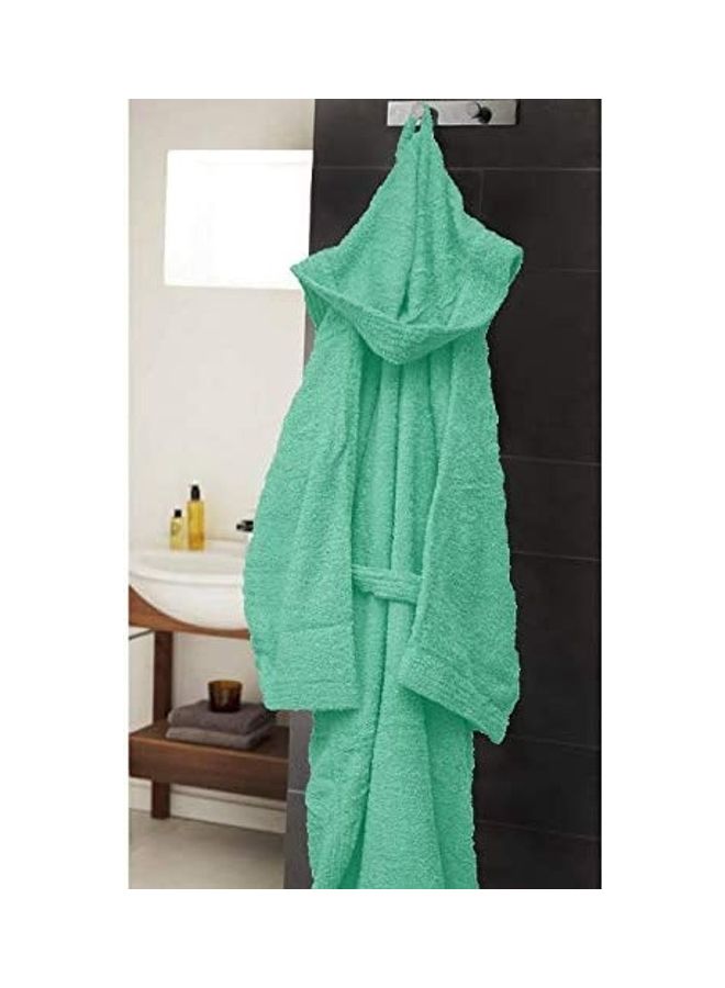 Bliss Casa - Unisex Bathrobe - 100% Cotton Super Soft Highly Absorbent Bathrobes For Women & Men- Perfect for Everyday Use Unisex Mint Adult Size